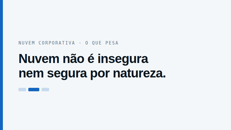5 pontos que decidem a segurança da nuvem corporativa