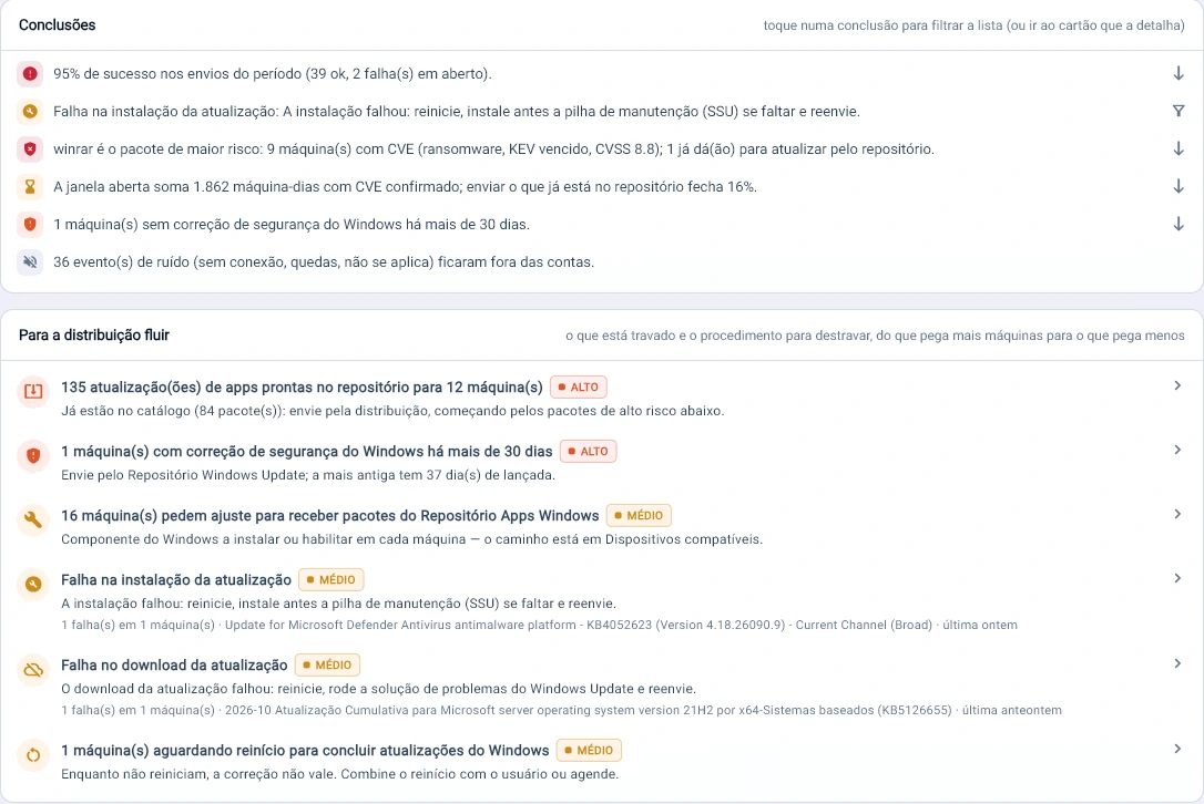 Captura da consola Tz0: O produto diz o que bloqueou e como desbloquear